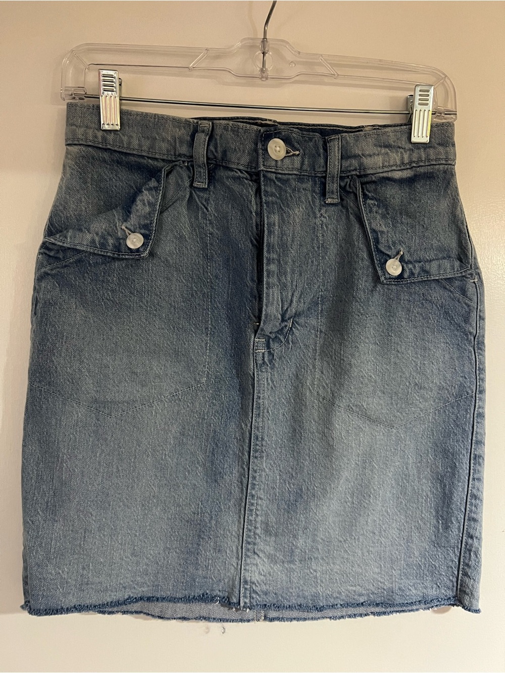 Gap Washed Blue Denim Jean Skirt